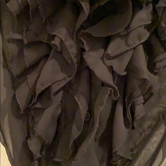 Black Ruffle Blouse - Picture 6 of 7